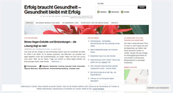 Desktop Screenshot of ganzgesundsein.wordpress.com