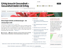 Tablet Screenshot of ganzgesundsein.wordpress.com