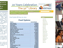 Tablet Screenshot of 50thlibrary.wordpress.com