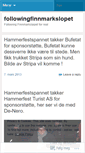 Mobile Screenshot of followingfinnmarkslopet.wordpress.com