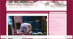 Desktop Screenshot of hannahjoyblog.wordpress.com