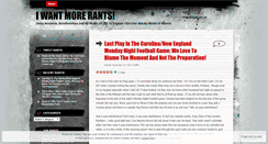 Desktop Screenshot of iwantmorerants.wordpress.com