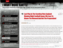 Tablet Screenshot of iwantmorerants.wordpress.com