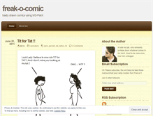 Tablet Screenshot of freakocomics.wordpress.com