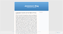 Desktop Screenshot of jensnews.wordpress.com
