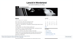 Desktop Screenshot of laracid.wordpress.com