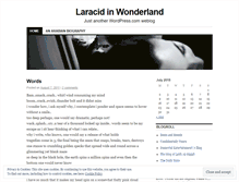 Tablet Screenshot of laracid.wordpress.com