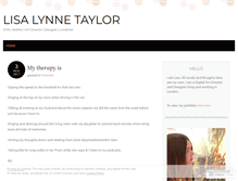 Tablet Screenshot of lisalynne123.wordpress.com