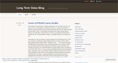 Desktop Screenshot of longtermvalue.wordpress.com