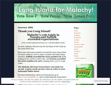 Tablet Screenshot of malachyforgovernor.wordpress.com