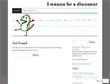 Tablet Screenshot of iwannabeadinosaur.wordpress.com