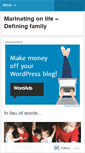 Mobile Screenshot of definingfamily.wordpress.com