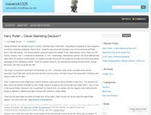Tablet Screenshot of maverick1325.wordpress.com