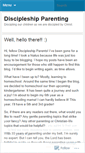 Mobile Screenshot of discipleshipmothering.wordpress.com