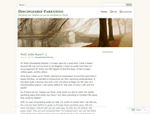 Tablet Screenshot of discipleshipmothering.wordpress.com