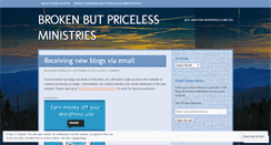 Desktop Screenshot of brokenbutpriceless.wordpress.com
