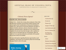 Tablet Screenshot of colonianova.wordpress.com