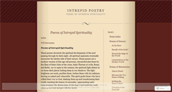 Desktop Screenshot of intrepidpoetry.wordpress.com