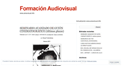 Desktop Screenshot of formacionaudiovisual.wordpress.com