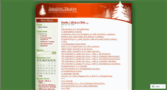 Desktop Screenshot of amazingbrains.wordpress.com
