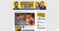 Desktop Screenshot of answermethis.wordpress.com