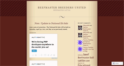 Desktop Screenshot of bbucattle.wordpress.com