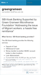 Mobile Screenshot of greengrameen.wordpress.com