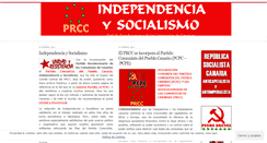 Desktop Screenshot of independenciaysocialismo.wordpress.com