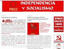 Tablet Screenshot of independenciaysocialismo.wordpress.com