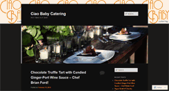 Desktop Screenshot of ciaobabycatering.wordpress.com