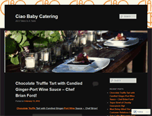 Tablet Screenshot of ciaobabycatering.wordpress.com