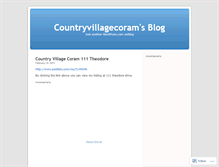 Tablet Screenshot of countryvillagecoram.wordpress.com