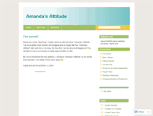 Tablet Screenshot of amandasattitude.wordpress.com