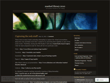 Tablet Screenshot of mashlib2010.wordpress.com