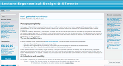 Desktop Screenshot of ergonomicaldesign.wordpress.com