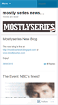 Mobile Screenshot of mostlyseries.wordpress.com