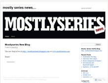 Tablet Screenshot of mostlyseries.wordpress.com