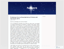 Tablet Screenshot of ferspirit.wordpress.com