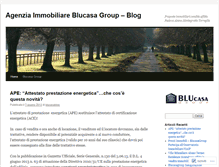 Tablet Screenshot of blucasagroup.wordpress.com