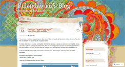 Desktop Screenshot of bulandawaaz.wordpress.com