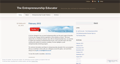 Desktop Screenshot of entrepreneurshiped.wordpress.com