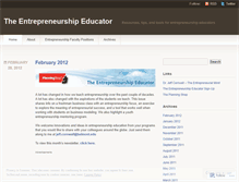 Tablet Screenshot of entrepreneurshiped.wordpress.com