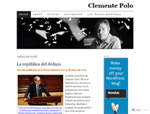 Tablet Screenshot of clementepolo.wordpress.com