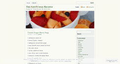 Desktop Screenshot of lifetusslerecipes.wordpress.com