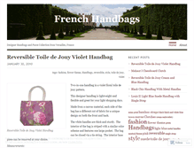 Tablet Screenshot of frenchhandbags.wordpress.com