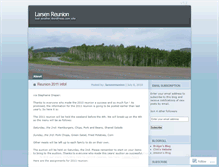 Tablet Screenshot of larsenreunion.wordpress.com