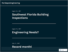 Tablet Screenshot of floridapoolengineering.wordpress.com