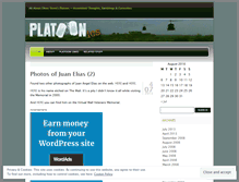 Tablet Screenshot of platoonics.wordpress.com