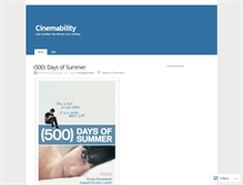 Tablet Screenshot of cinemability.wordpress.com