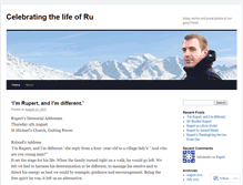 Tablet Screenshot of celebratingru.wordpress.com